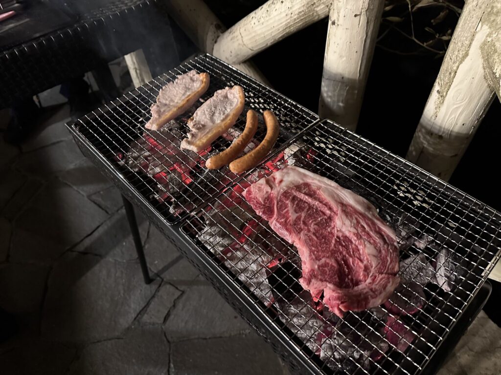BUB RESOTR 八ヶ岳の夕食BBQ